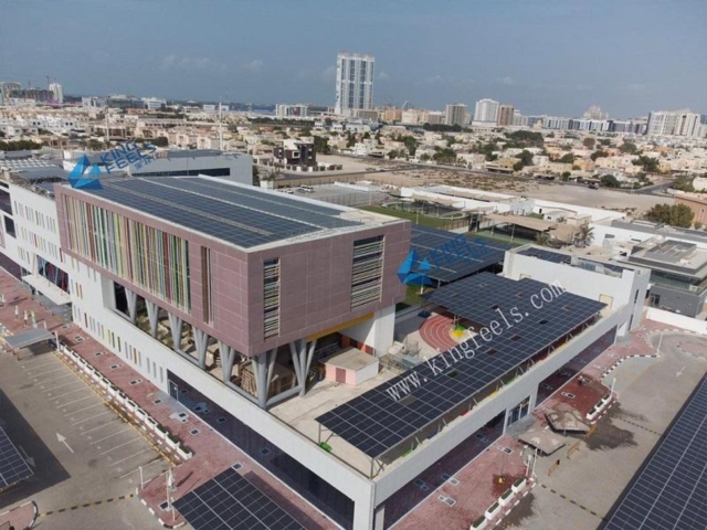 هيكل سقف مسطح للطاقة الشمسية